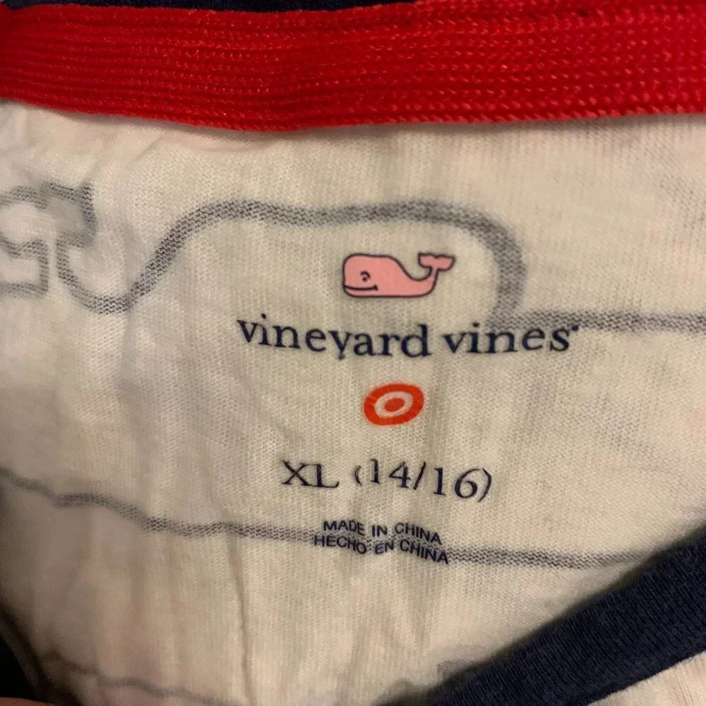 Vineyard Vines (Target) youth red, white & blue tank